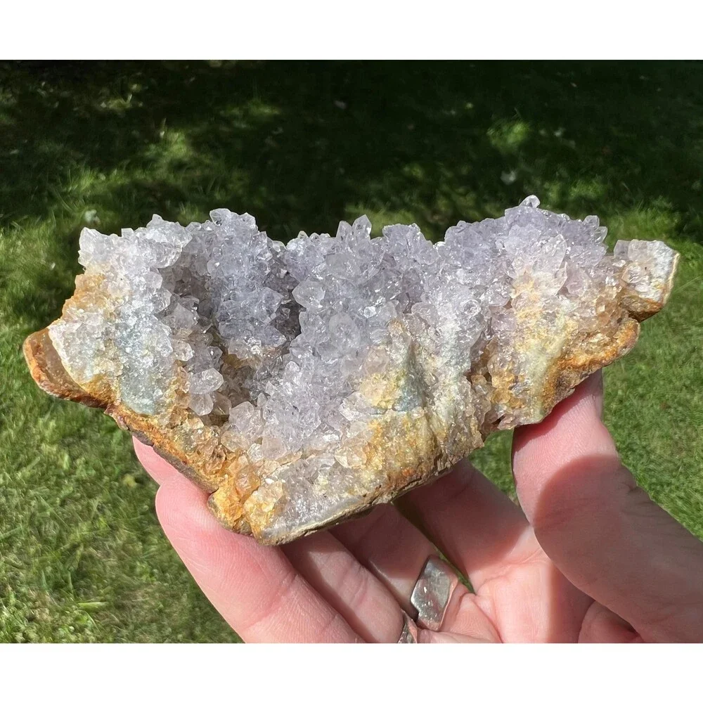 Amethyst Stalactite Crystal Cluster Uruguay Purple Druzy, February Birthstone 18